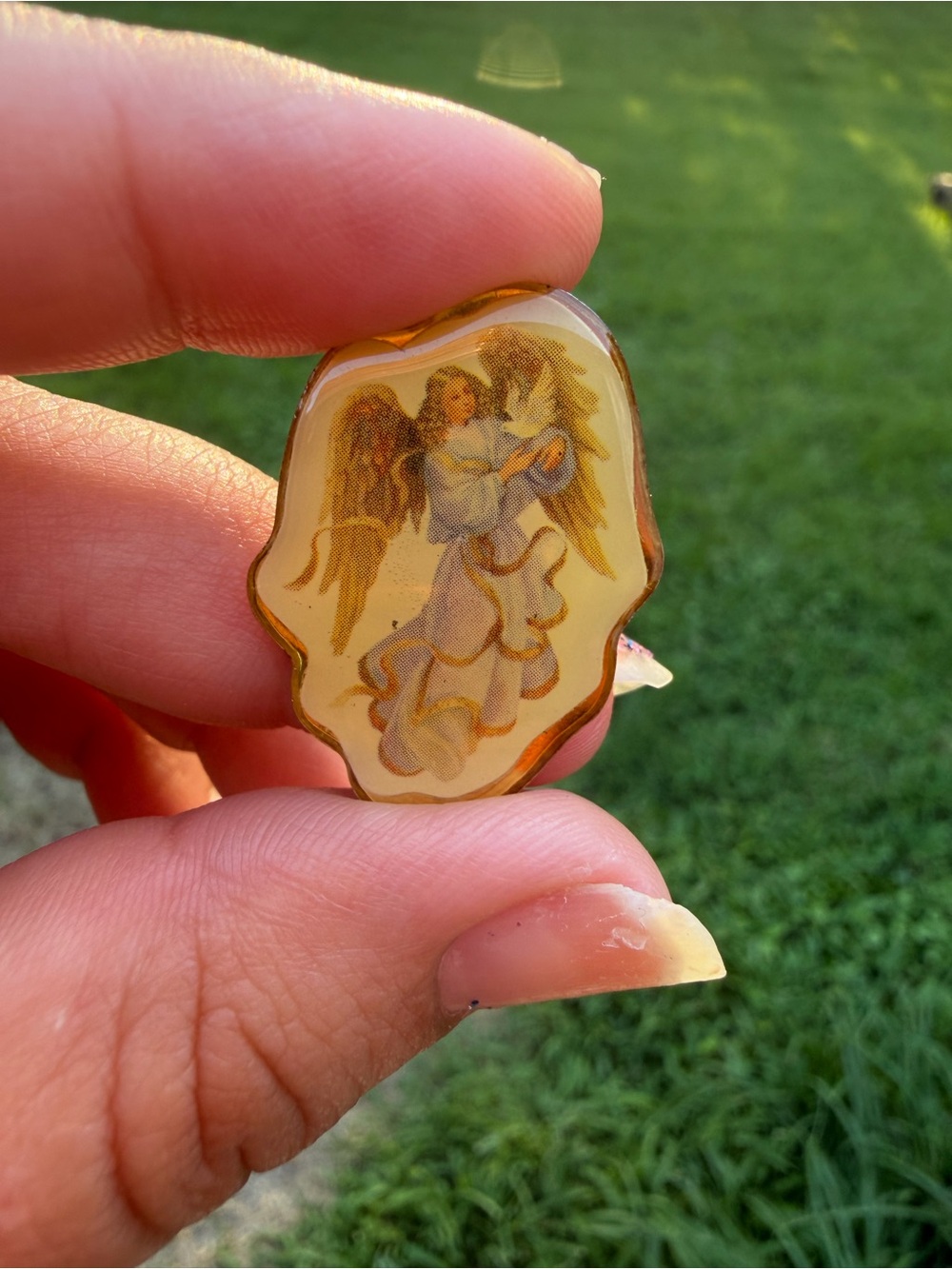 Vintage Heavenly Angel Gold Tone - Picture 1 of 3